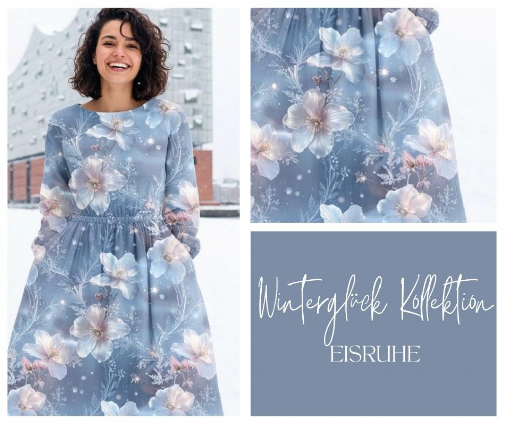 Winterglück-Kollektion: Eisruhe I Kuschelsweat mit Überbreite